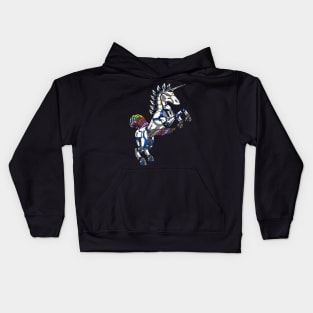 Unicorn Robot Kids Hoodie